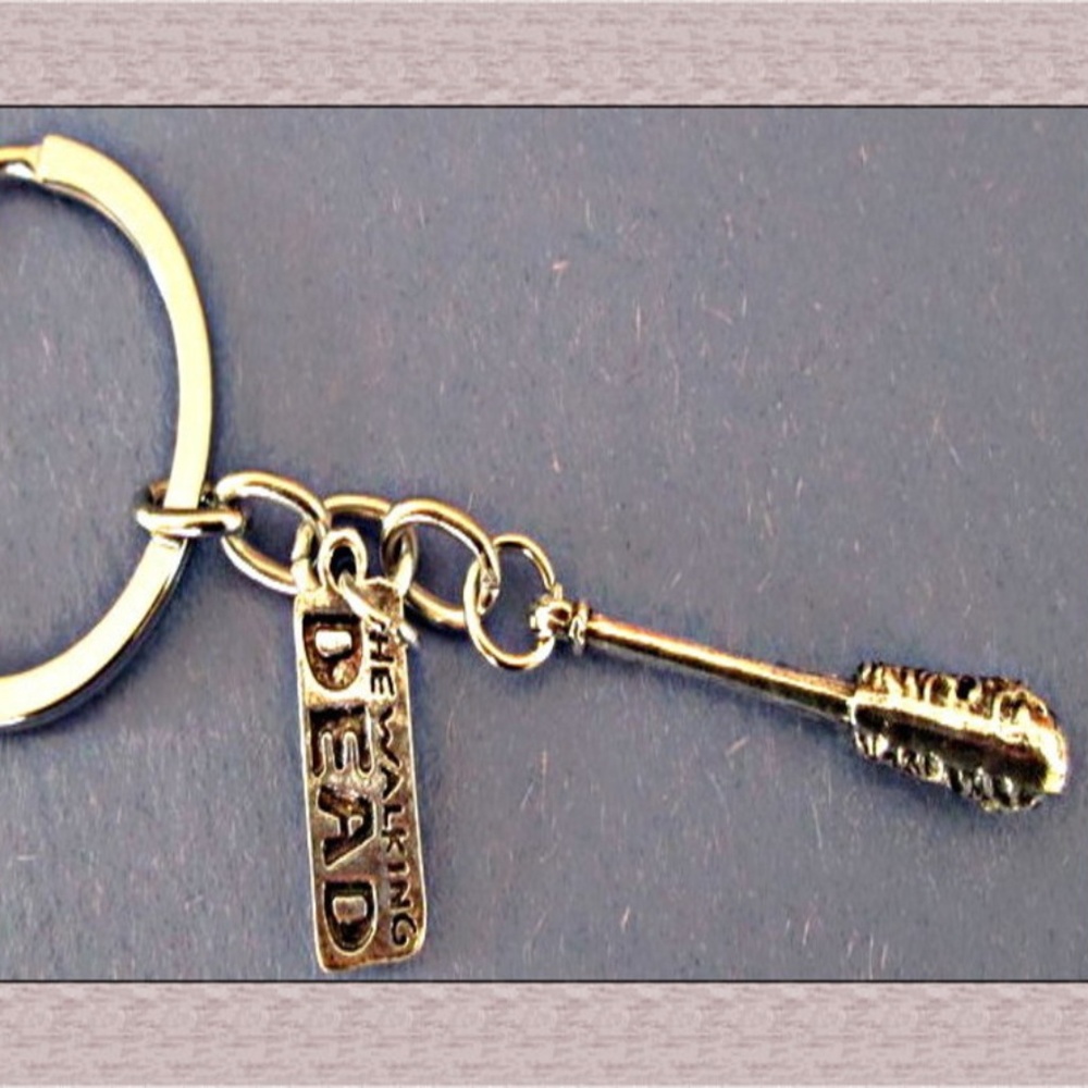 The Walking Dead Inspired Keychain Silver Tone
